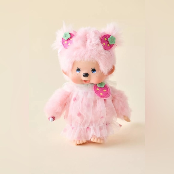 Monchhichi Accessories - Monchhichi Strawberry Animal Costume Plushie